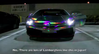 Illustration for article titled Lamborghini Covered By A Hologram Vinyl Wrap